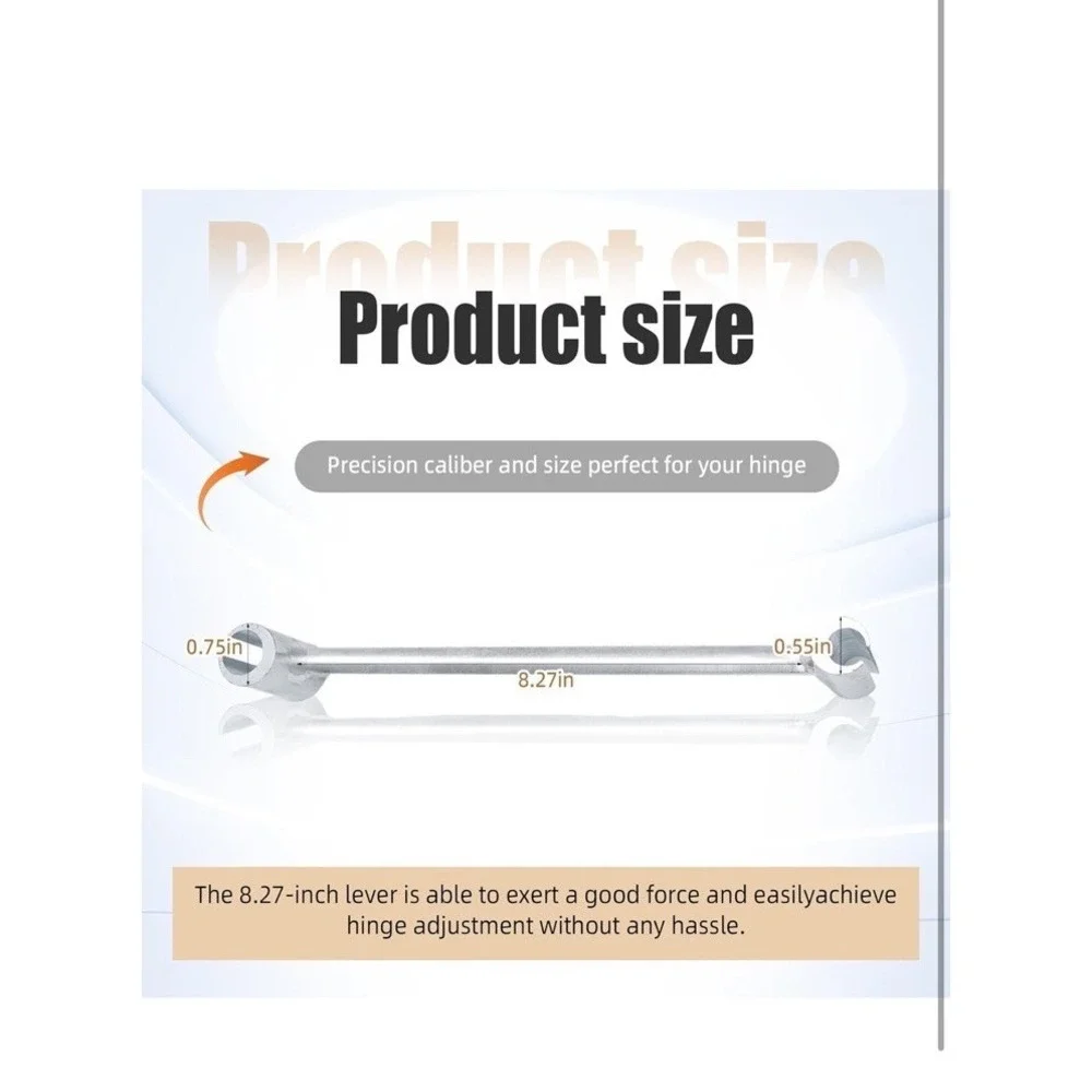 Door Hinge Adjustment Tool, 14-19Mm Hinges Gap Adjusting Wrench, Heavy Duty Door